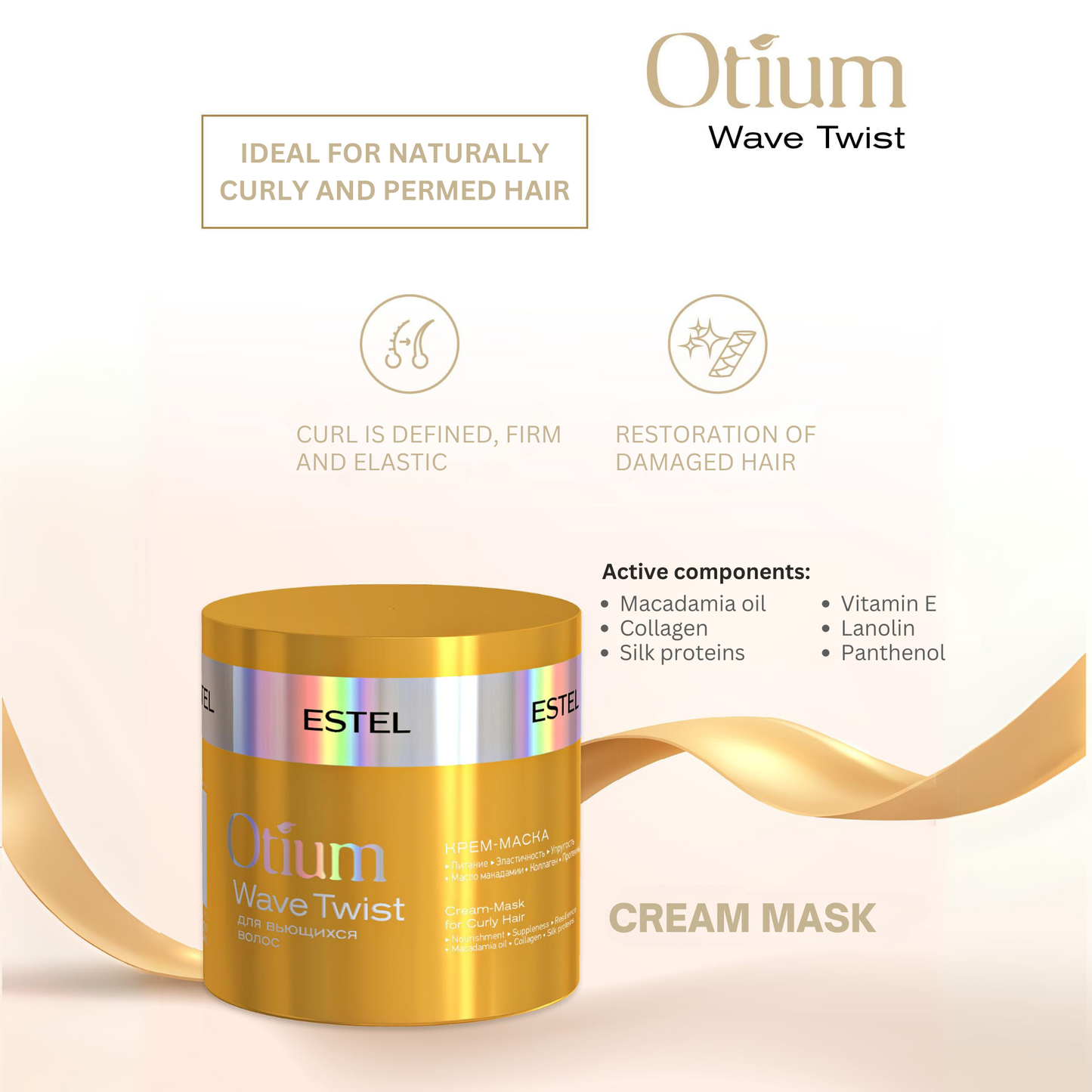 ESTEL OTIUM WAVE TWIST Manageable Curls Hair BB Cream